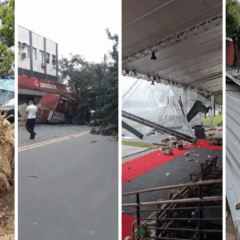 Ventos fortes causam estragos na Grande Vitória