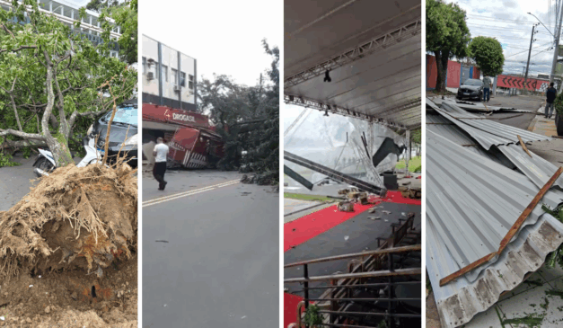 Ventos fortes causam estragos na Grande Vitória