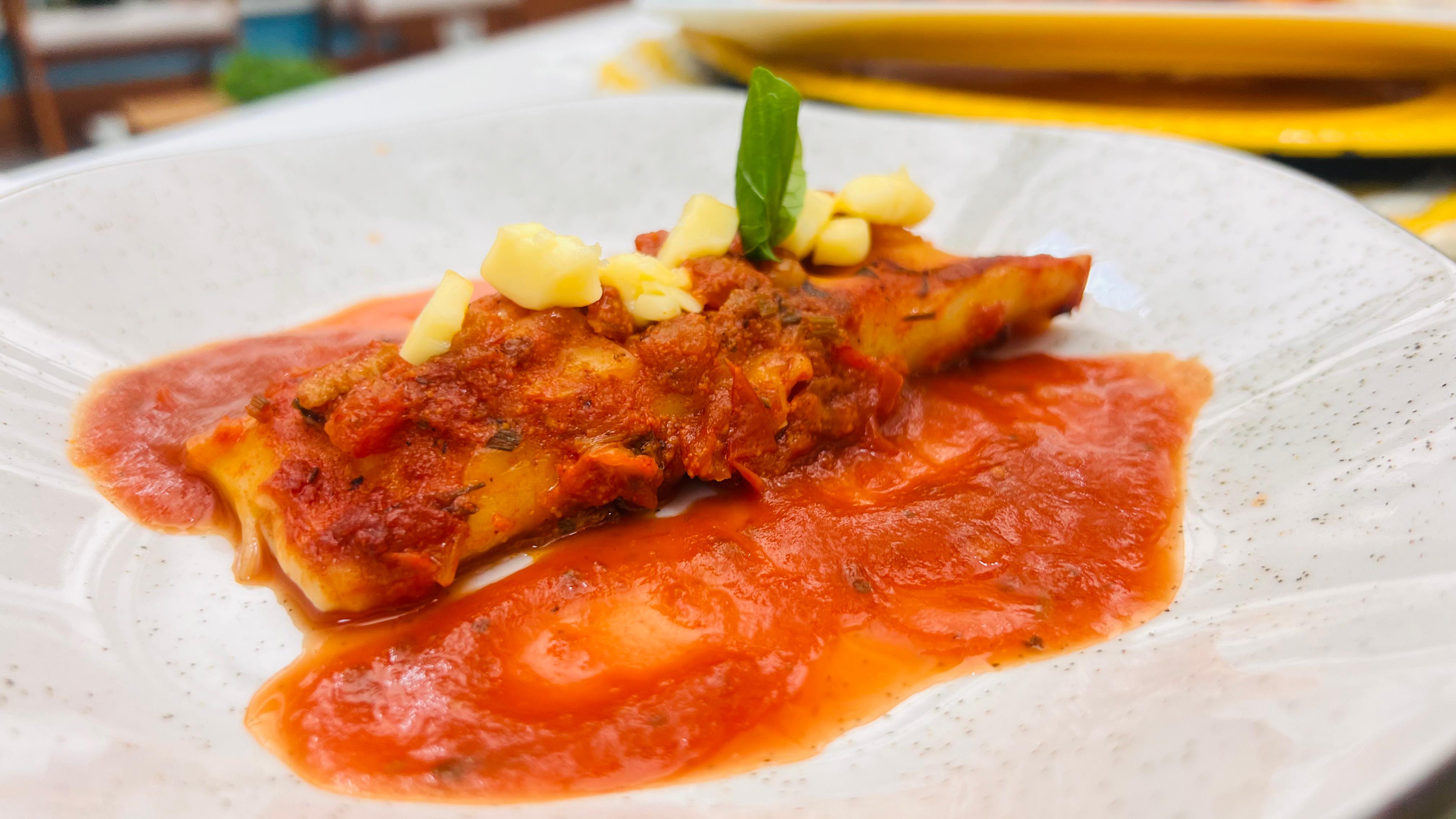 Caneloni de Presunto e Queijo. Foto: Roberta Salgueiro