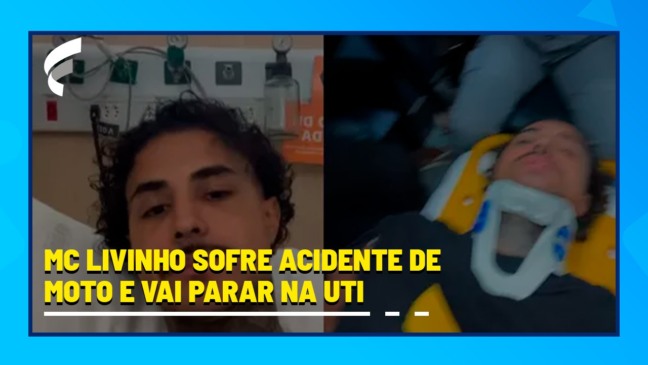 MC Livinho sofre acidente de moto e vai parar na UTI