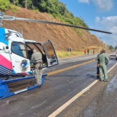 Notaer resgata vítima de acidente na BR-262, em Iúna
