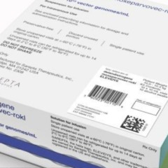 caixa do medicamento Elevidys (delandistrogeno moxeparvoveque)