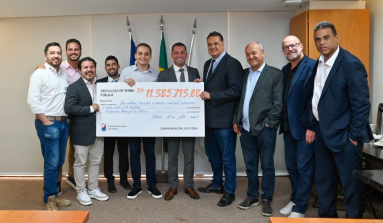 Câmara devolve R$ 11 milhões à prefeitura de Vitória