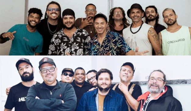 Banda Casaca se apresenta na quarta e Lordose pra Leão, na quinta (Fotos: Hecthor Murilo/Paula Portella/Divulgação)