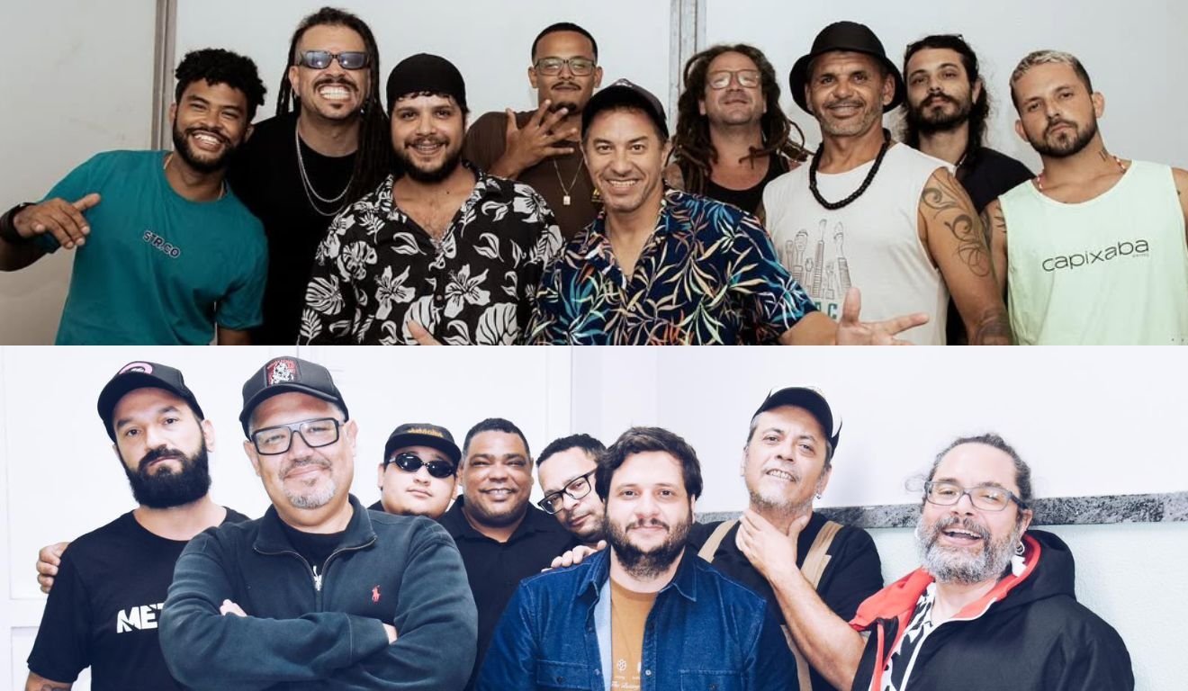 Banda Casaca se apresenta na quarta e Lordose pra Leão, na quinta (Fotos: Hecthor Murilo/Paula Portella/Divulgação)