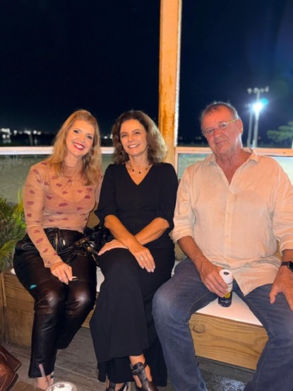 Luciane Prado, Denize Abaurre e Antônio Júlio Paixão