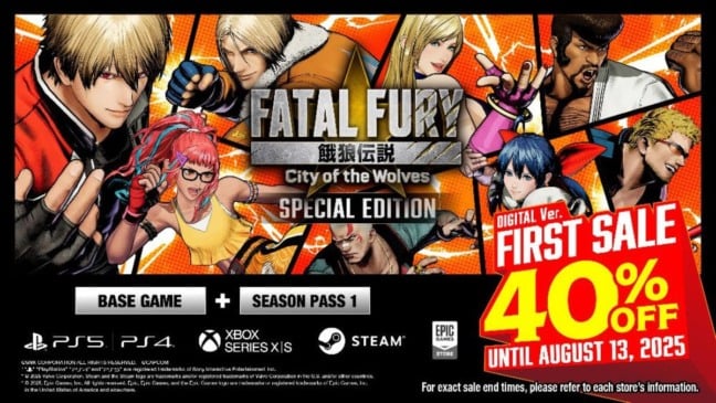 Fatal Fury: City of the Wolves é vendido com 40% de desconto