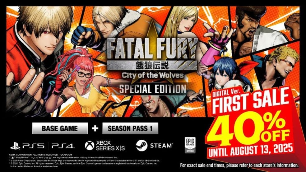 Fatal Fury: City of the Wolves é vendido com 40% de desconto