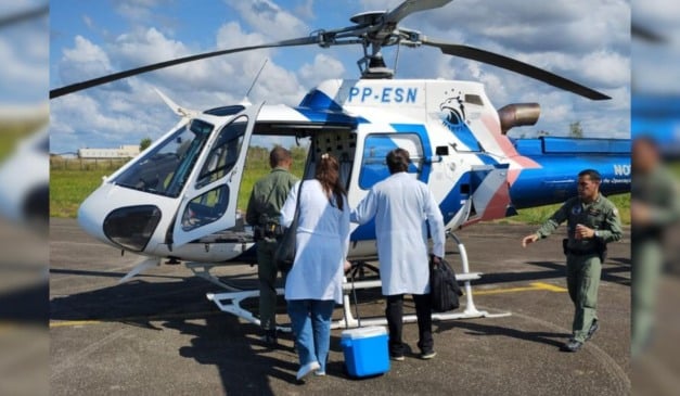 Notaer leva órgãos para transplante de helicóptero Notaer leva órgãos para transplante de helicóptero