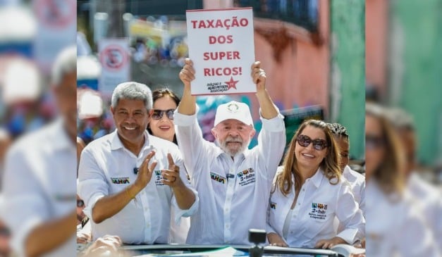 Lula pede taxação de super ricos em manifestação