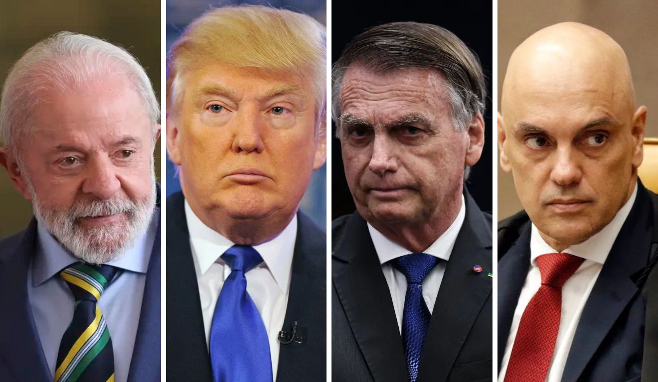 Lula, Trump, Bolsonaro e Moraes Lula, Trump, Bolsonaro e Moraes