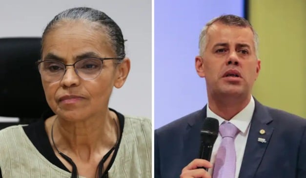 Ministra Marina Silva e o deputado do ES Evair de Melo