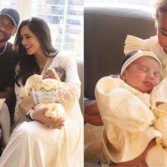 Bruna Biancardi e Neymar posaram com as filhas, Mavie e Mel (Foto: Reprodução/Instagram/@brunabiancardi)