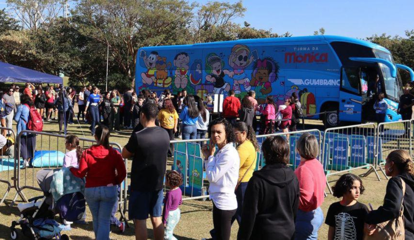 Ônibus da Turma da Mônica vai estacionar na Prainha.
