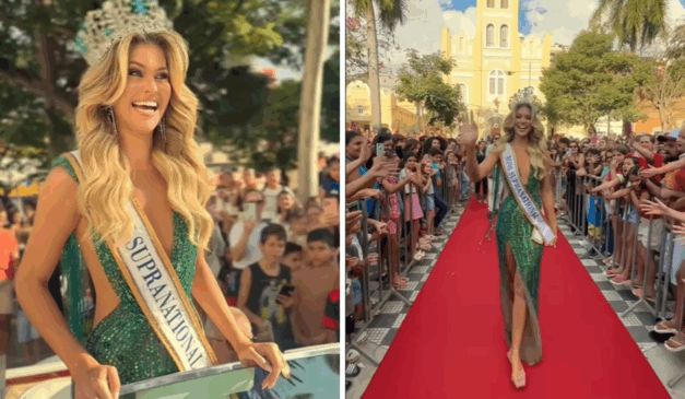 Eduarda Braum é recebida com festa em Afonso Cláudio