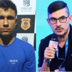 Arthur Laudevino Candeas Luppi, preso pela morte do empresário Wallace Lovato. Foto: Montagem/ Folha Vitória 