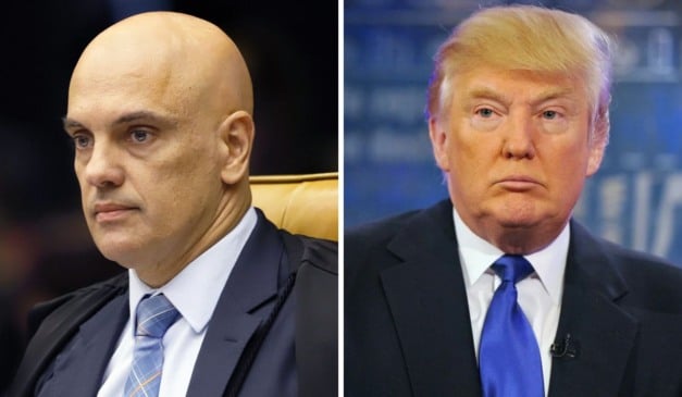 Alexandre de Moraes e Donald Trump