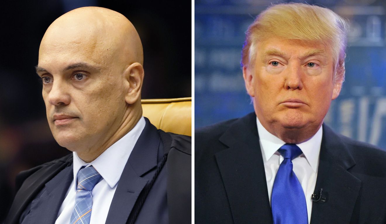 Alexandre de Moraes e Donald Trump