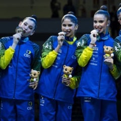 Campeonato Mundial de Ginástica Rítmica. Seleção Brasileira de Conjunto. Rio de Janeiro