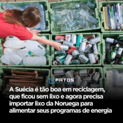 A Suécia recicla tão bem… que ficou sem lixo