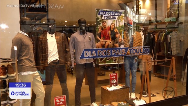 Vendas do Dia dos Pais crescem 15% em lojas de Vitória