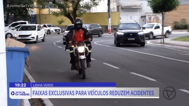 Faixas exclusivas podem reduzir acidentes com motos