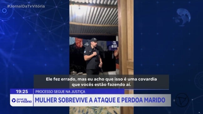 Mulher agredida resiste à prisão do ex-marido e diz perdoá-lo