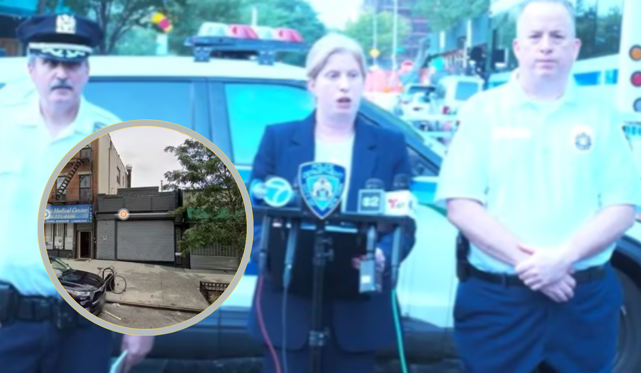 Polícia de Nova York atende ocorrência após tiroteio em restaurante durante a madrugada/Foto: Reprodução NYPD/Google Street View