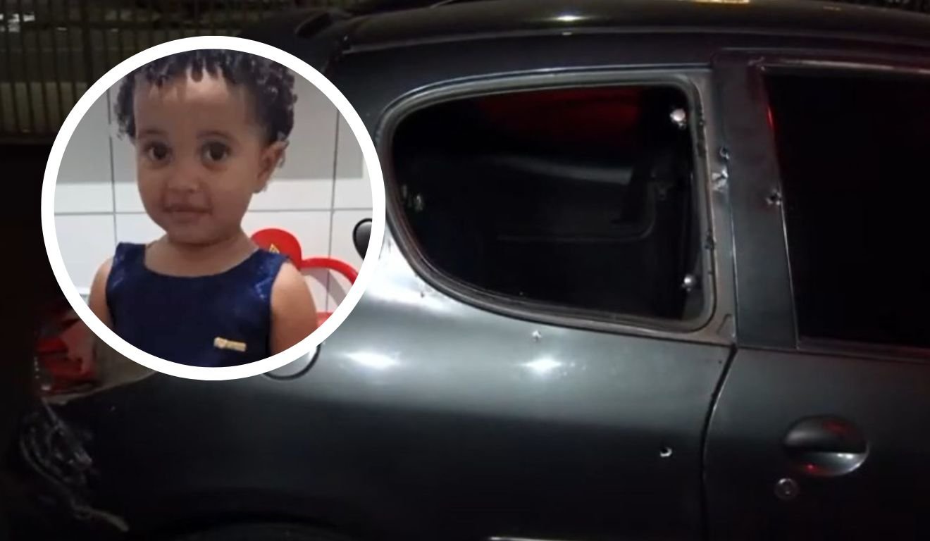 Alice Rodrigues, 6 anos, foi morta a tiro quando estava com a família no carro, em Balneário Carapebus