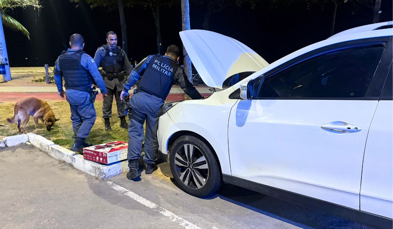 Carro blindado apreendido com Thiago Reis dos Santos, líder do TCP