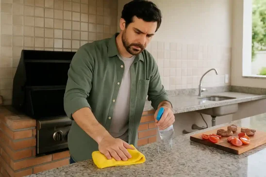 Como evitar manchas de respingos na área gourmet