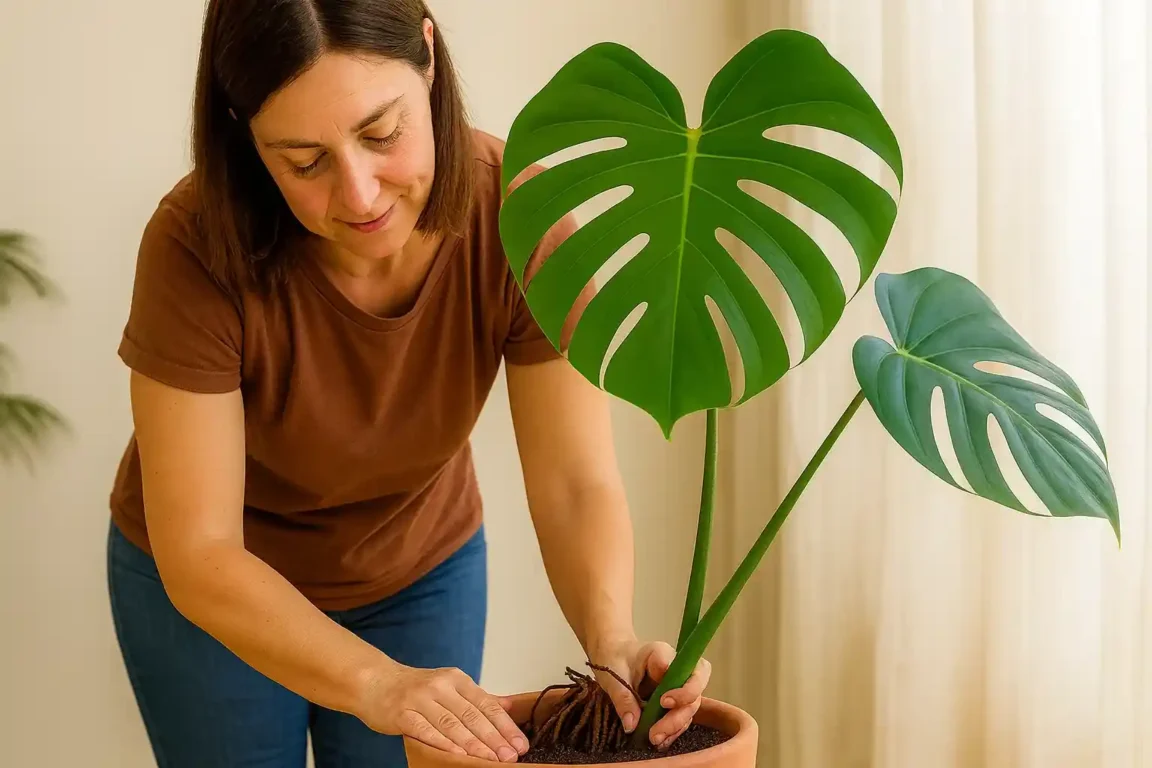 Como plantar costela-de-adão em vaso grande