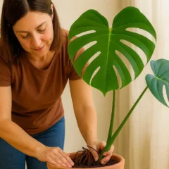Como plantar costela-de-adão em vaso grande