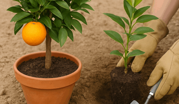 Cultivar laranja em vasos é possível e rende frutos doces quando há cuidados com solo, luz e irrigação/Foto ChatGPT