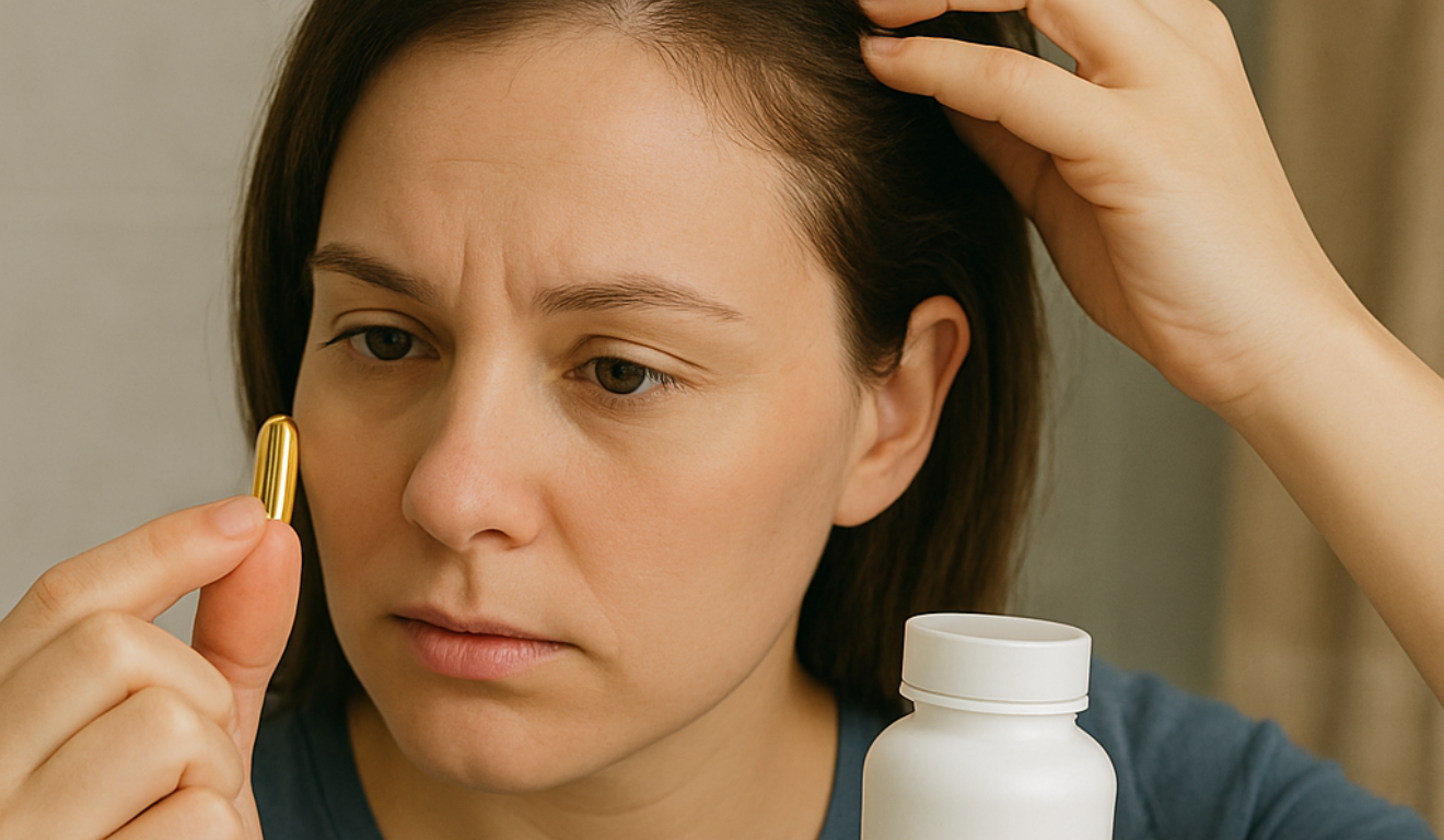 As vitaminas certas podem ajudar a controlar a queda de cabelo/Foto ChatGPT