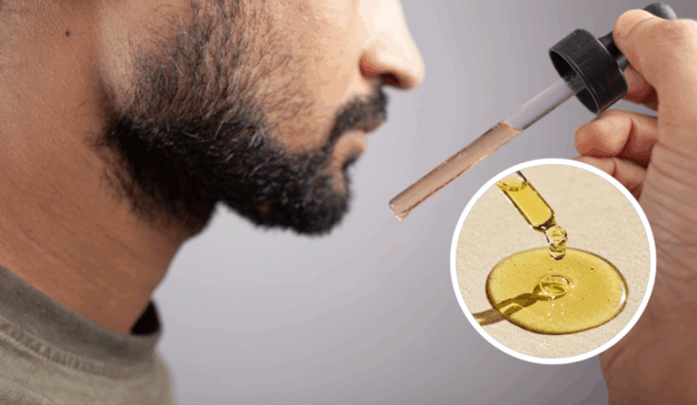 Óleo natural que faz crescer barba em casa/Foto: Reprodução