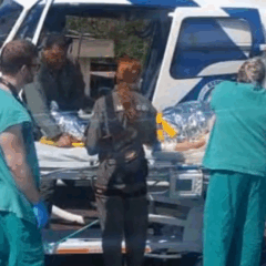 Mulher é transferida de helicóptero para hospital após sofrer queimaduras graves/Foto: Divulgação Notaer
