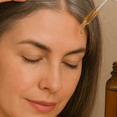 Óleo natural dá fim ao grisalho e a couro cabelo sensível/Foto: ChatGPT