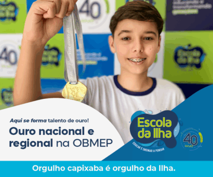 Orgulho da Escola da Ilha: aluno ganha ouro nacional e regional na OBMEP