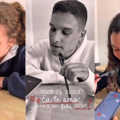 Escola promove ação para que estudantes digam eu te amo para os pais