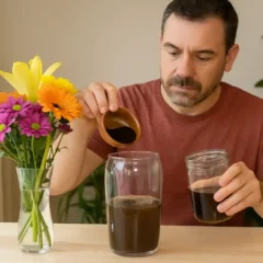 Essa receita com borra de café fez minhas flores durarem o dobro