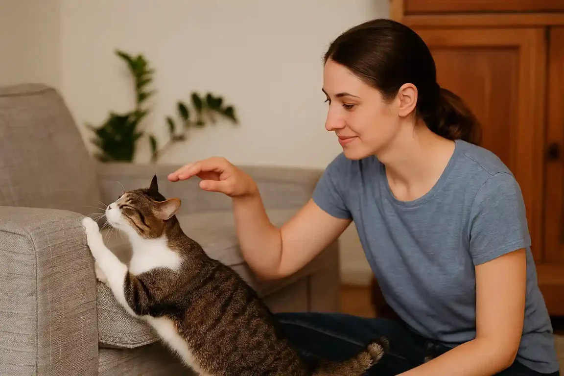 Evite que seu gato arranhe os móveis sem brigar com ele