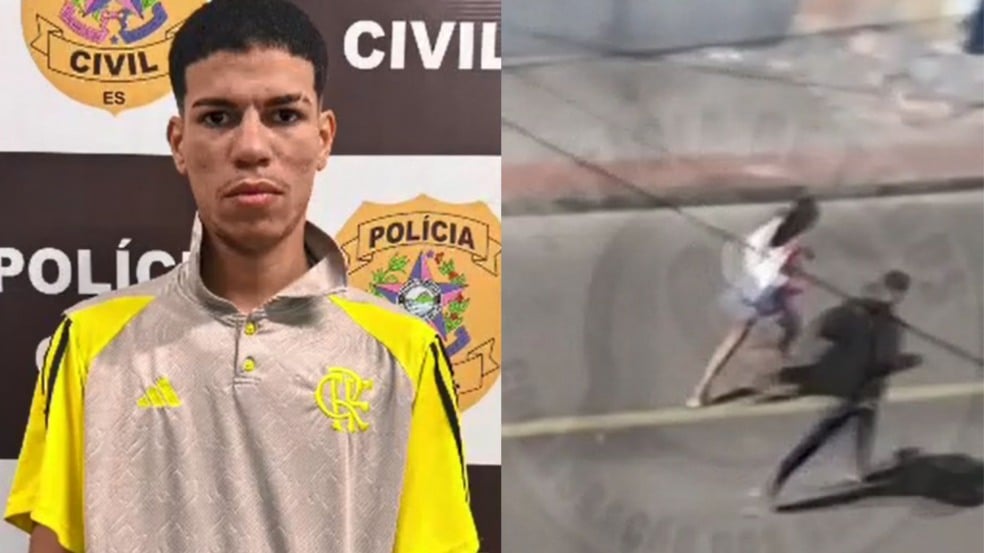 Gabriel de Jesus Silva, suspeito do crime (Foto/Reprodução: TV Vitória)