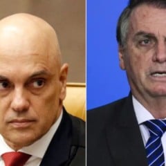Alexandre de Moraes e Jair Bolsonaro (Foto/Agência Brasil)