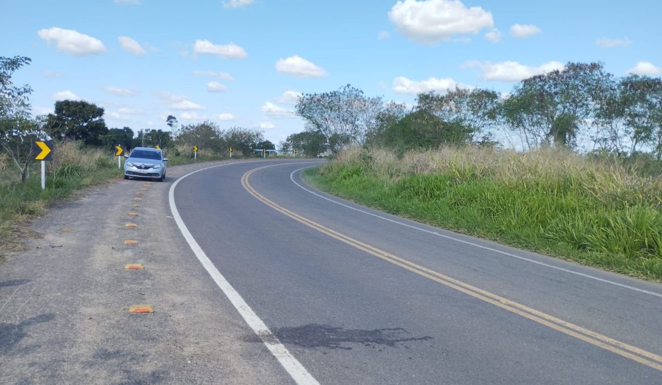 Estrada em que a vítima foi encontrada. Foto: Reprodução/PCES