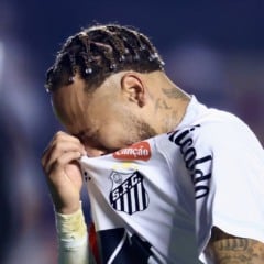 neymar chora após goleada