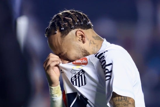 neymar chora após goleada