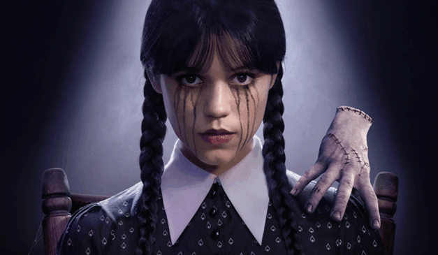 Jenna Ortega brilha como nunca interpretando a filha mais velha dos Addams (Foto: (Reprodução/X/@wednesdayaddams)