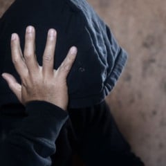 Jovem usuário de drogas