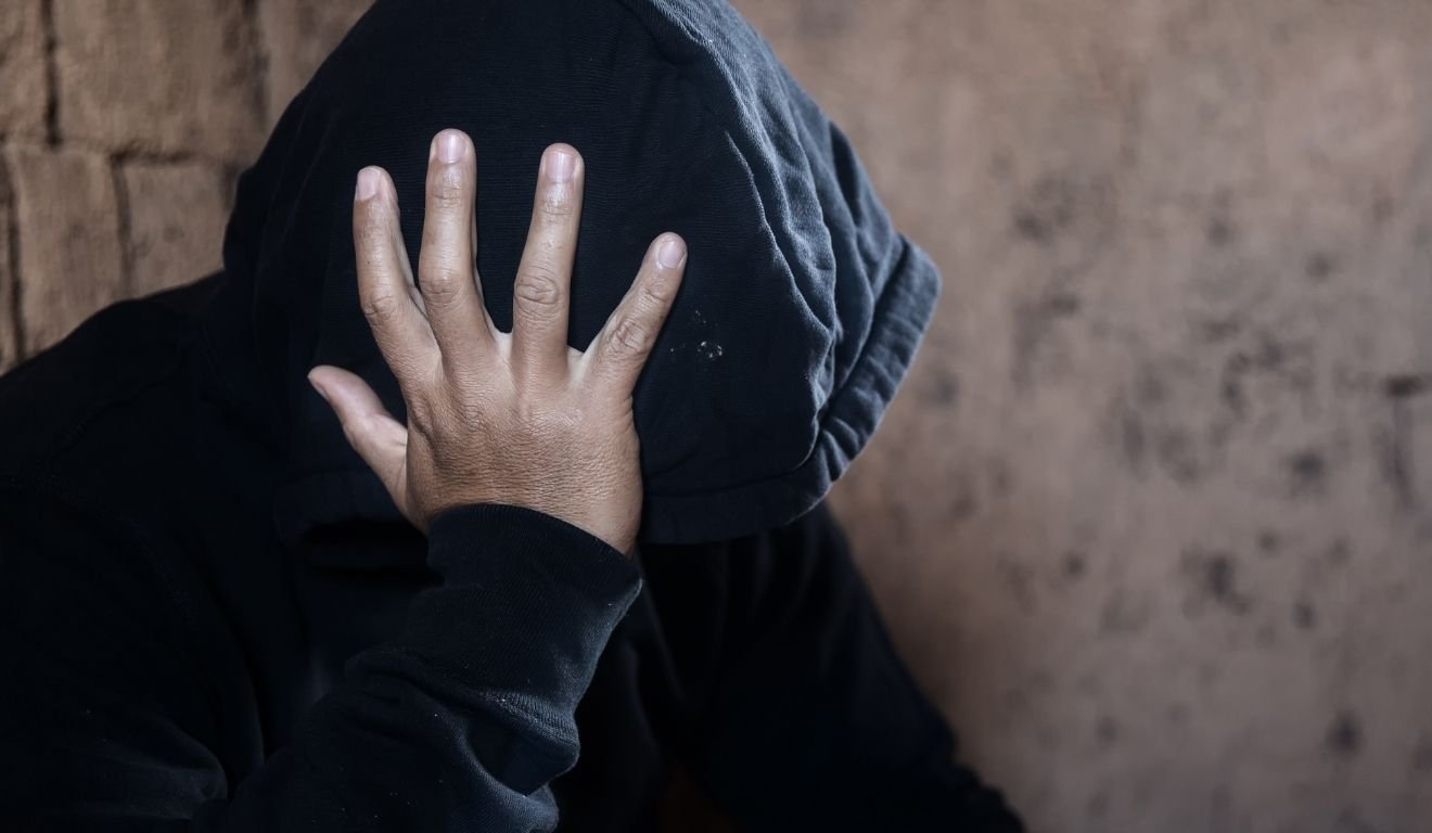 Jovem usuário de drogas